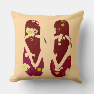 Cranberry FlipFlop Cushion