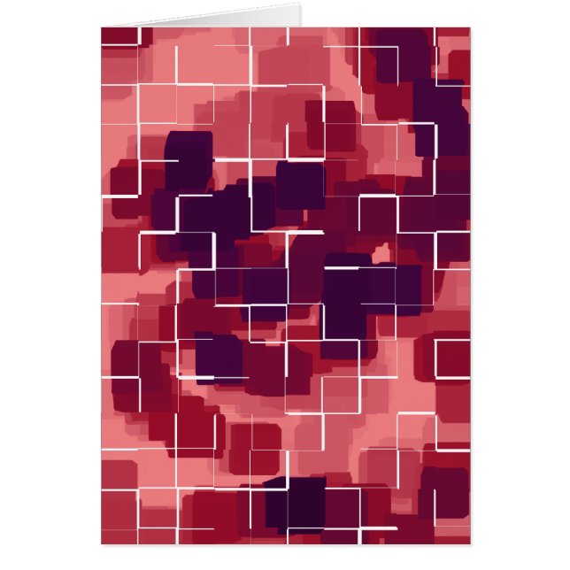 "Cranberry" Geometric Art (Front)