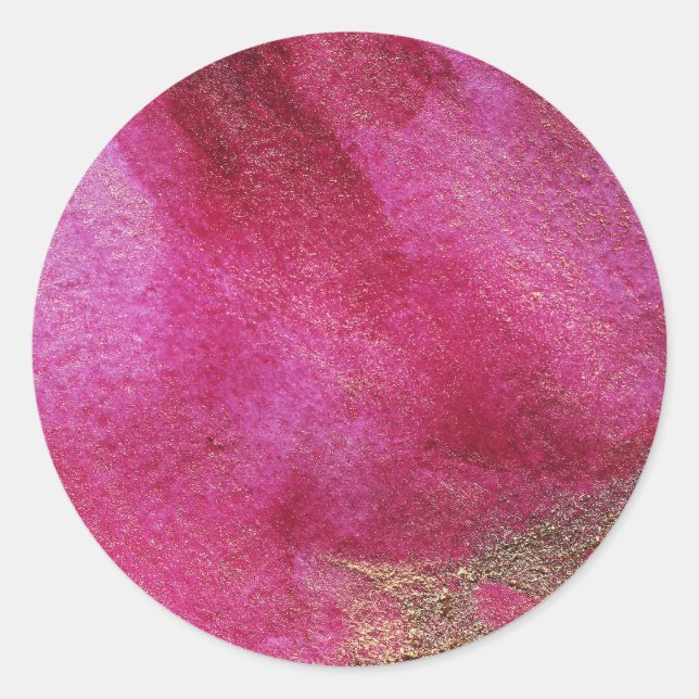 Cranberry Gold  Classic Round Sticker (Front)