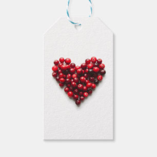 Cranberry Heart Gift Tags