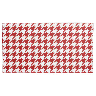 Cranberry Houndstooth Pattern Pillow Cases