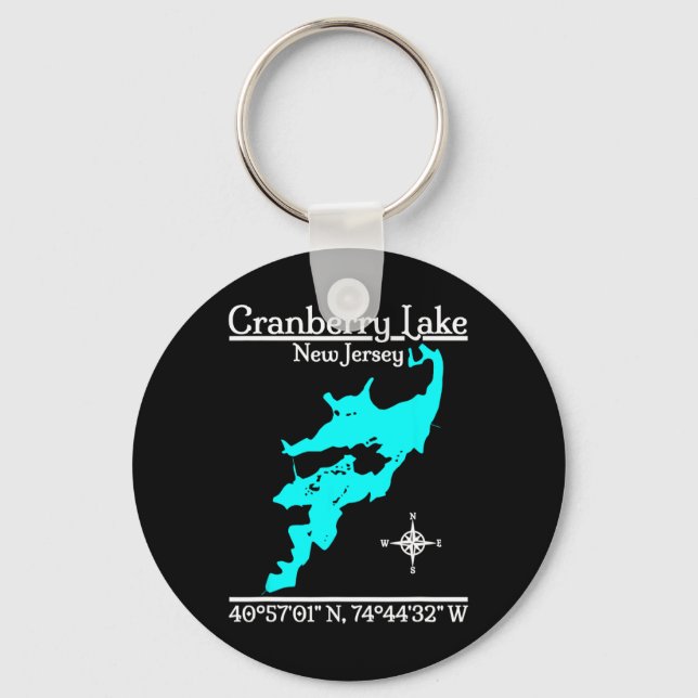 Cranberry Lake, New Jersey  Key Ring (Front)