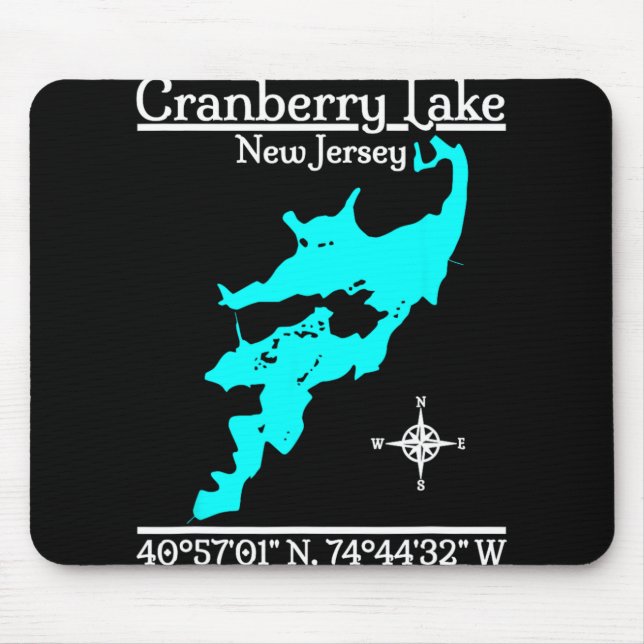 Cranberry Lake, New Jersey  Mouse Mat (Front)