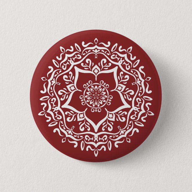 Cranberry Mandala 6 Cm Round Badge (Front)