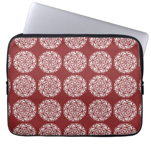 Cranberry Mandala Laptop Sleeve