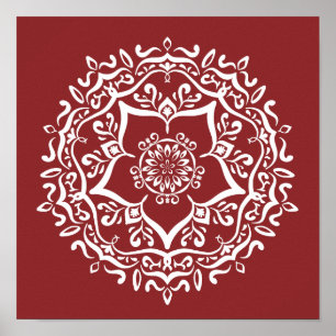 Cranberry Mandala Poster