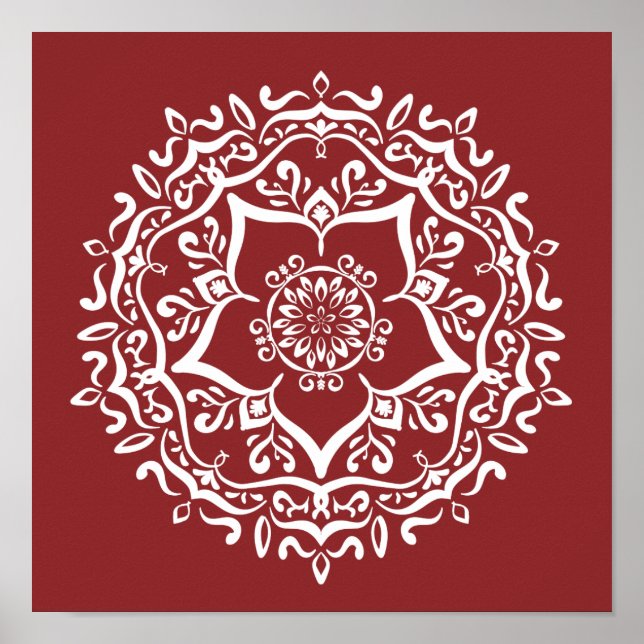 Cranberry Mandala Poster (Front)