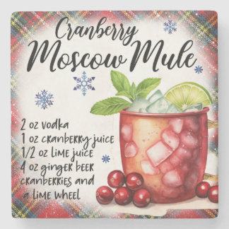 Cranberry Moscow Mule Recipe Marble Coaster