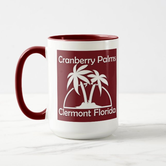Cranberry Palms Coffee Mug (Left)