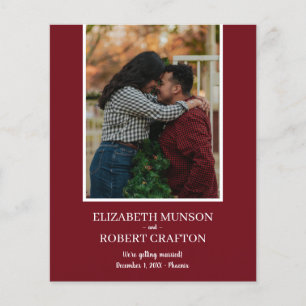 Cranberry Photo Wedding Save The Date