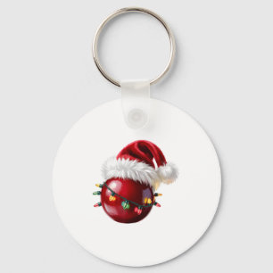 Cranberry Santa Hat Christmas Lights Fruit For Wom Key Ring