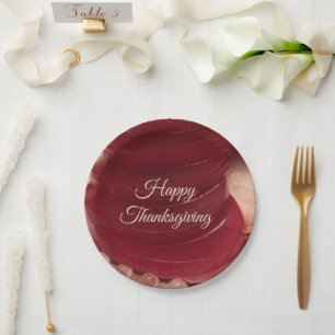 Cranberry Sauce Thanksgiving  Paper Plate