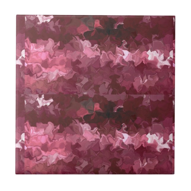 Cranberry Silk Tile (Front)