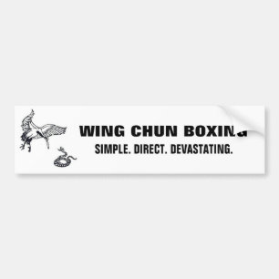 crane and snake, wc banner lrg bumper sticker