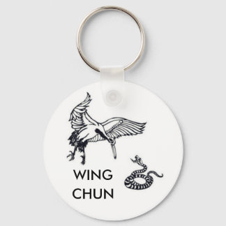 crane and snake, WING, CHUN Key Ring