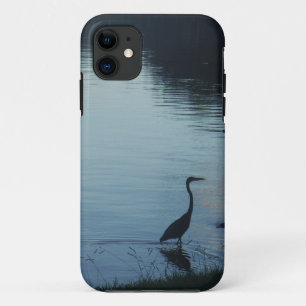 Crane at the Lake at Sunset iPhone 11 Case