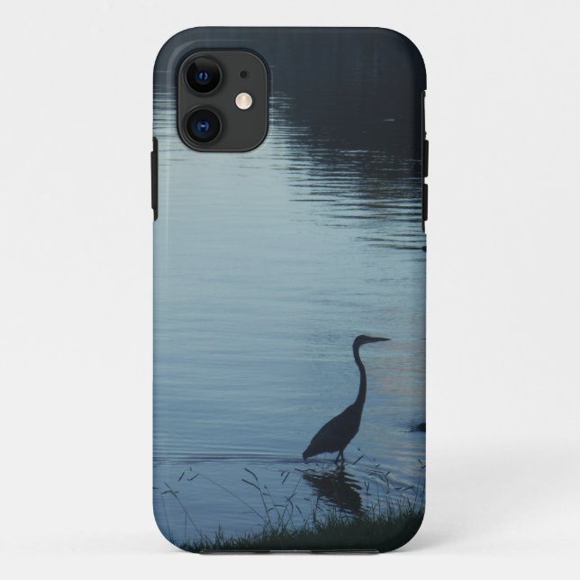 Crane at the Lake at Sunset Case-Mate iPhone Case (Back)