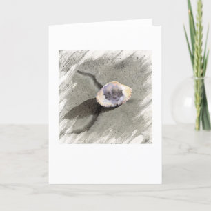 Crane Beach Crab Shell Card