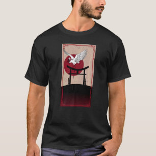 Crane Bird Retro Vintage 90 Style Japanese Graphic T-Shirt