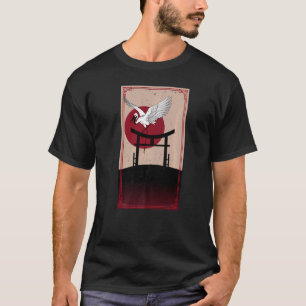 Crane Bird Retro Vintage 90 Style Japanese Graphic T-Shirt