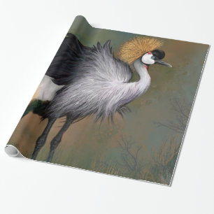 Crane Bird Wrapping Paper