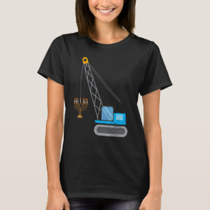 Crane Construction Chanukah Pyjamas Toddler Boys H T-Shirt