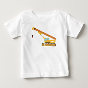 Crane Construction Truck Baby T-Shirt