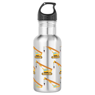 Crane Construction Trucks 532 Ml Water Bottle