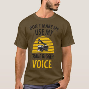 crane driver father fathers day construction work T-Shirt