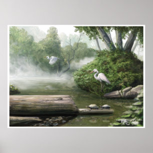Crane Flight : A Nature Painting Poster