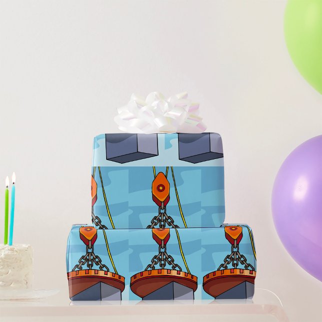 Crane Lifting Wrapping Paper (Creator Uploaded)