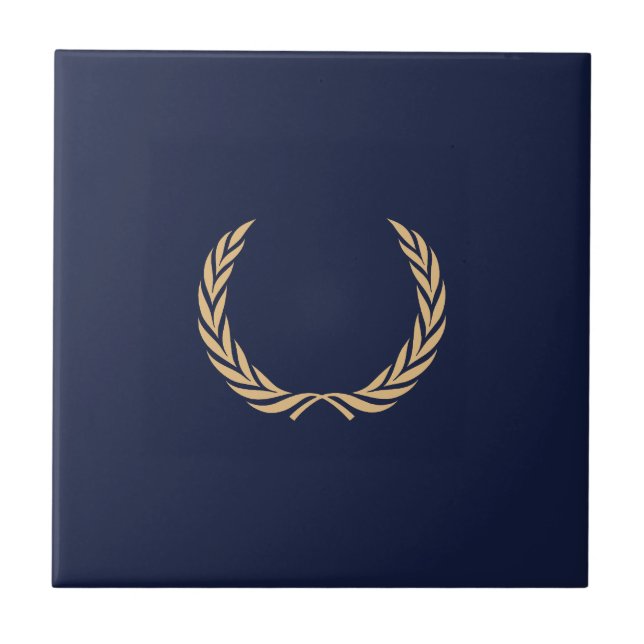 Crane Lorbeerkranz Laurel wreath Tile (Front)