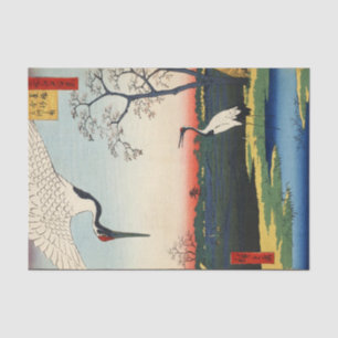Crane of Edo, Hiroshige Tissue Paper