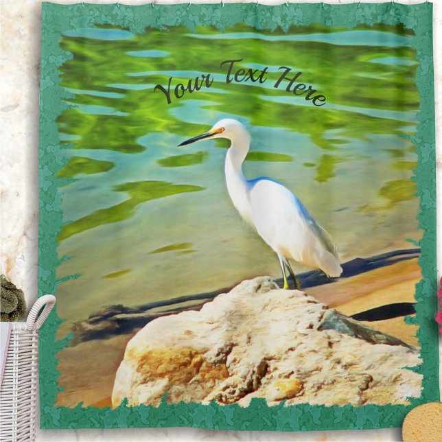 Crane On The Mismaloya River 0335 Shower Curtain (Creator Uploaded)