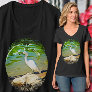 Crane On The Mismaloya River 0335 T-Shirt
