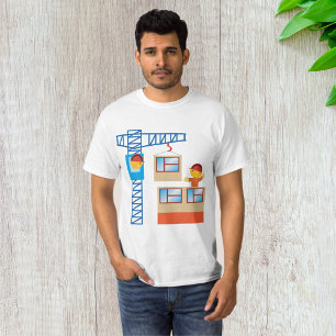 Crane Operator And Construction Worker T-Shirt