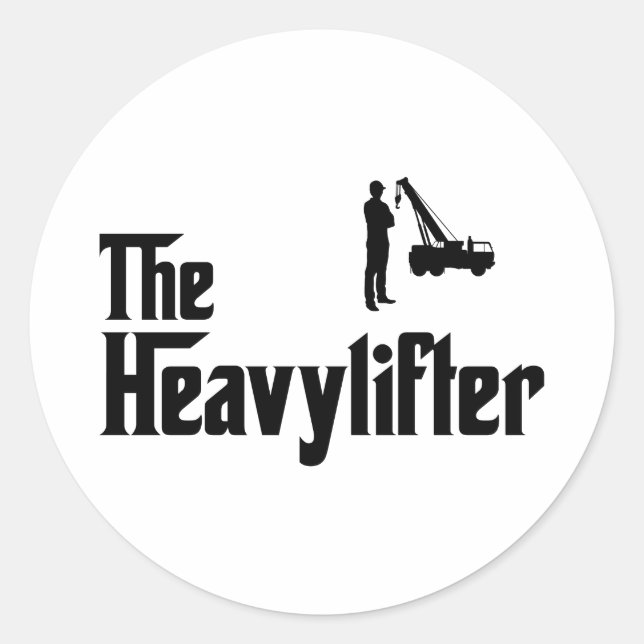 Crane Operator Classic Round Sticker (Front)