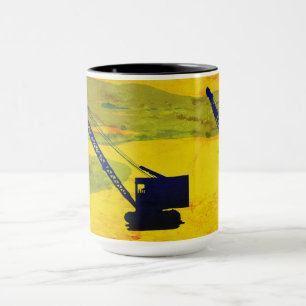 CRANE OPERATOR GOLF GOLFING FANTASY ART OPERATOR MUG