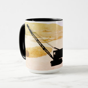 CRANE OPERATOR GOLF GOLFING FANTASY ART OPERATOR MUG