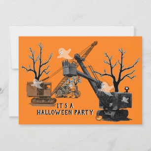 Crane Operator Halloween Northwest Engineering Invitation