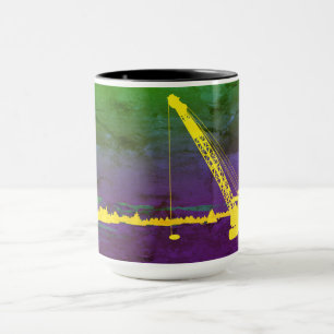 CRANE OPERATOR ICE FISHING NORTHWEST CRANE ART MUG