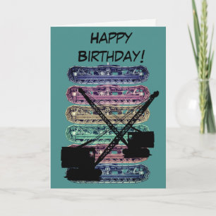 Crane Operator Operating Engineer Birthday Card