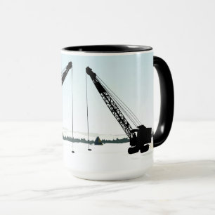 CRANE OPERATOR OPERATING ENGINEER ICE FISHING RIGS MUG