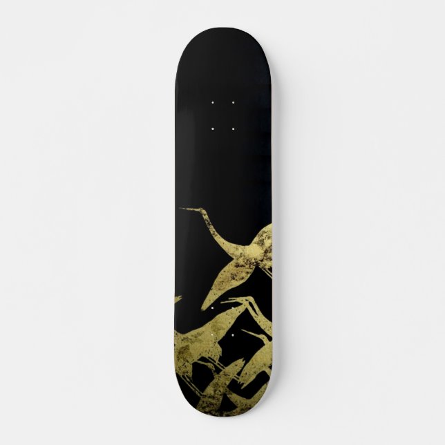 Crane Scroll Skateboard (Front)