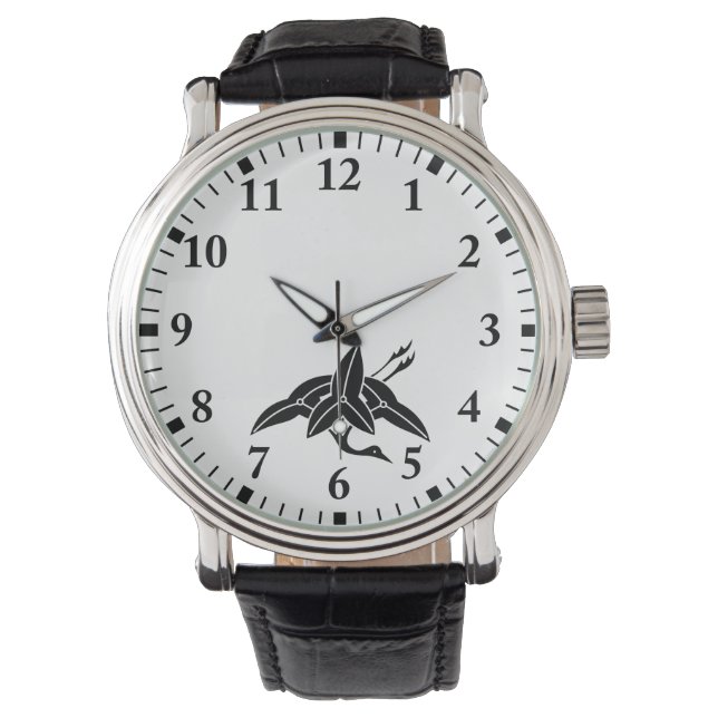 Crane-shaped arrowhead watch (Front)