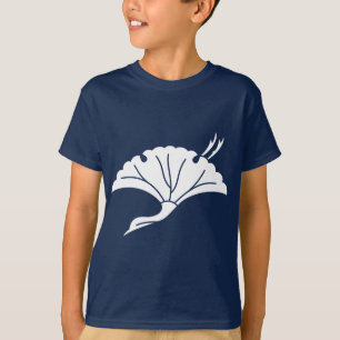 Crane-shaped ginkgo leaf T-Shirt