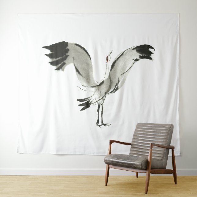 Crane Tapestry (In Situ (Horizontal))
