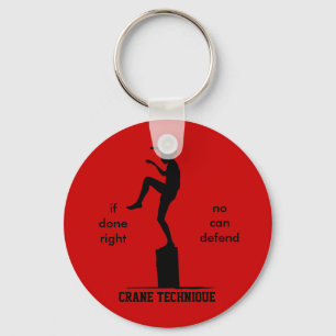 Crane Technique - Karate Kid No Can Defend Key Ring
