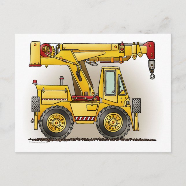 Crane Truck Post Card (Front)