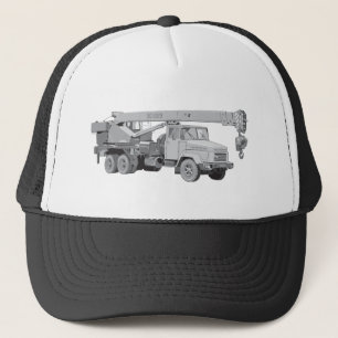 Crane Truck Trucker Hat